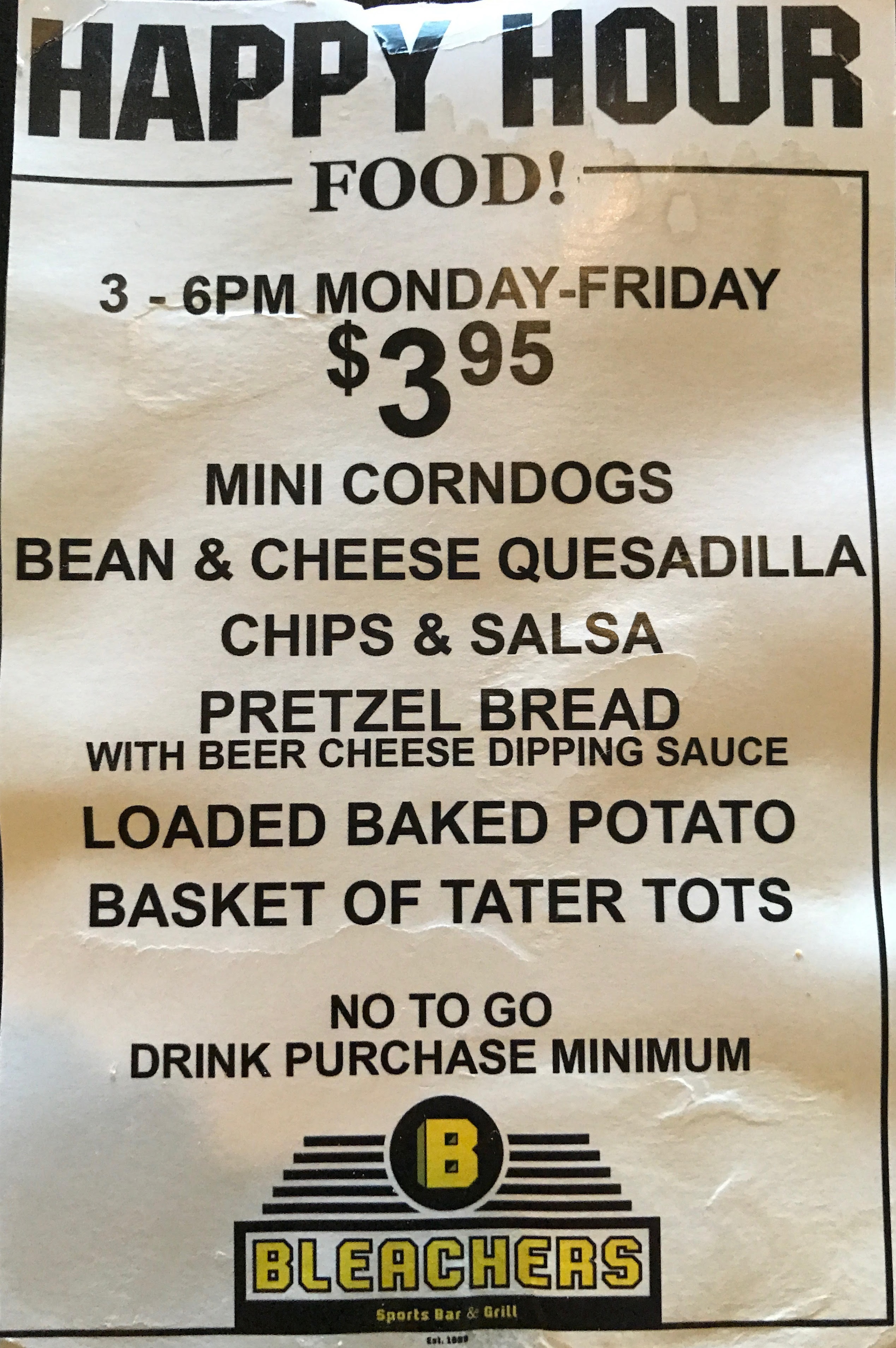 Portland Sports Bar Menus Bleachers Bar Portland